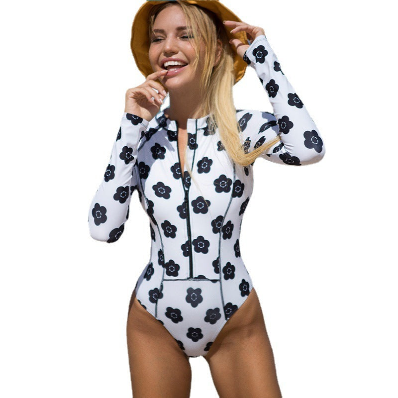 Maillot de Bain Femme Anti-UV à Manches Longues