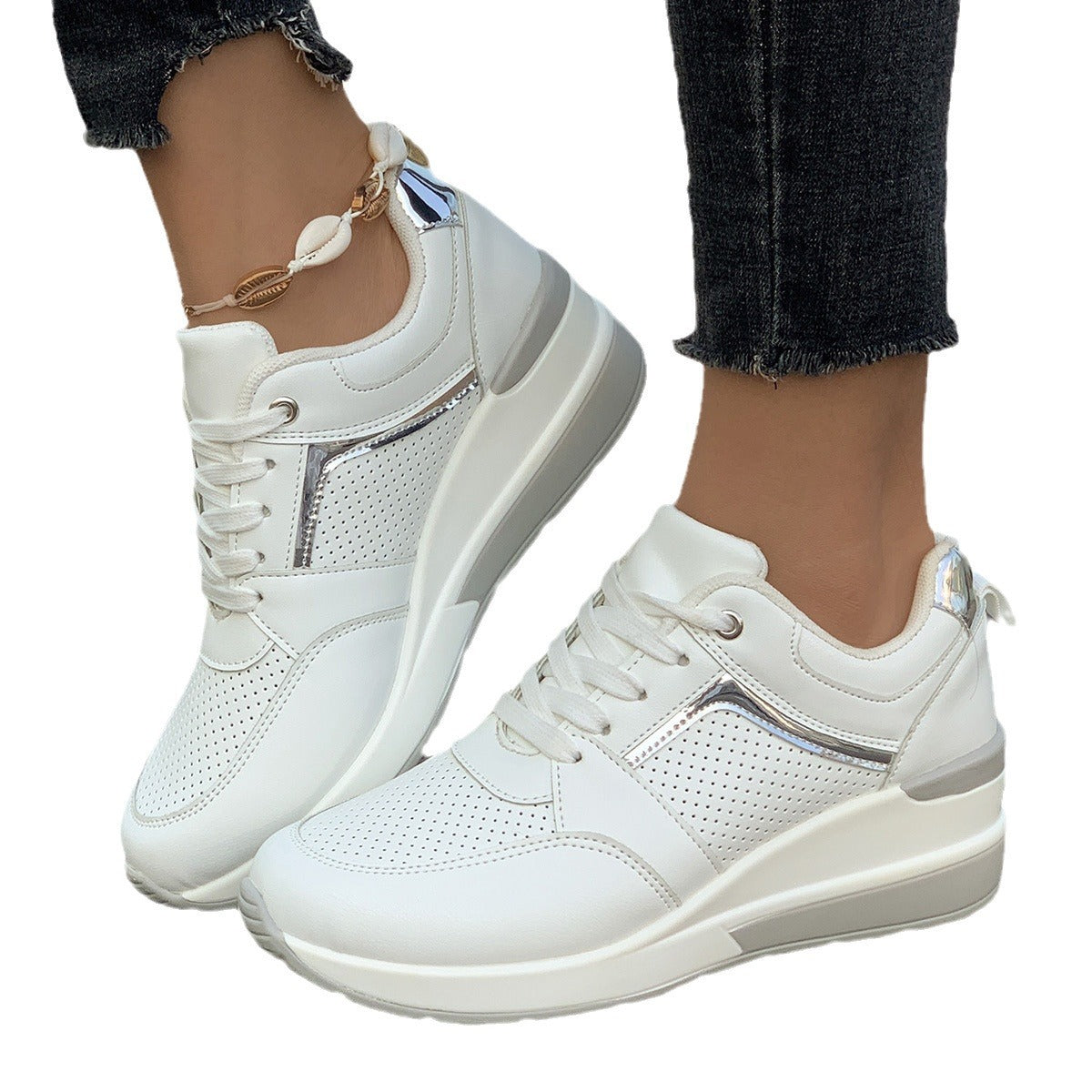 Baskets Compensées Femme – Style Sport & Casual
