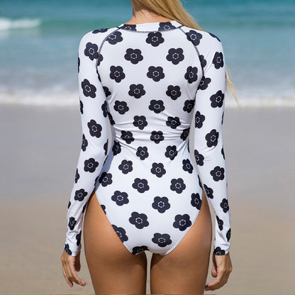 Maillot de Bain Femme Anti-UV à Manches Longues